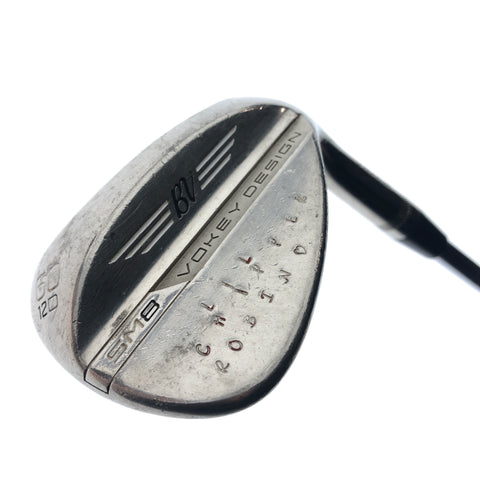 Used Titleist Vokey SM8 Brushed Steel Lob Wedge / 60.0 Degrees / Wedge Flex