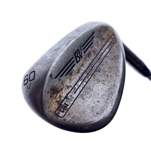 Used Titleist SM9 Raw Wedge Works Lob Wedge / 60.0 Degrees / Stiff Flex