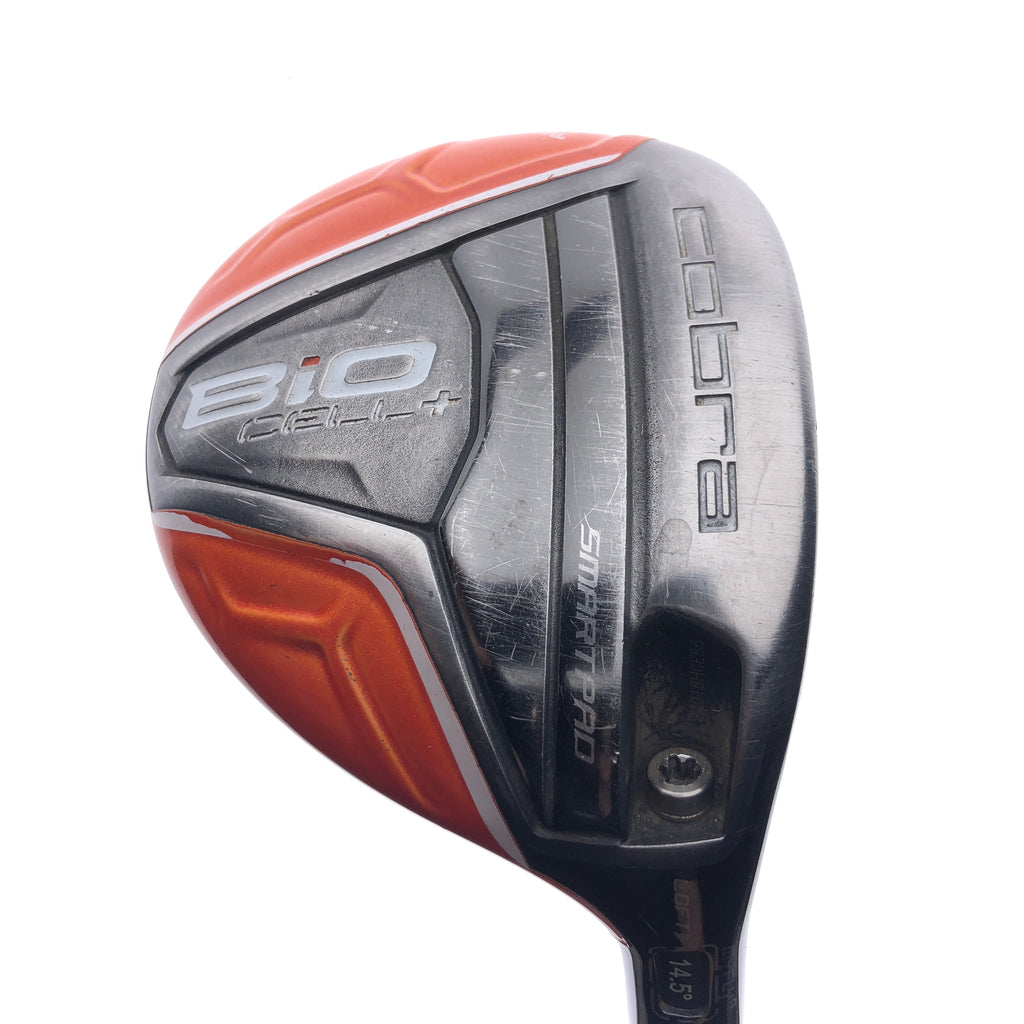 Used Cobra Bio Cell + Orange 3 - 4 Fairway Wood / 13.0 - 16.0 Degrees / Stiff F