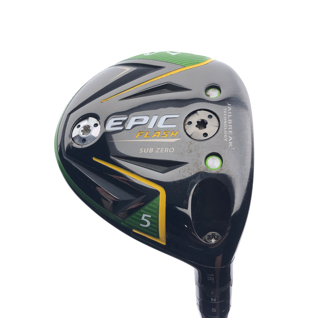Used TOUR ISSUE Callaway EPIC Flash Sub Zero 5 Fairway Wood / 18.0 Degrees / TX