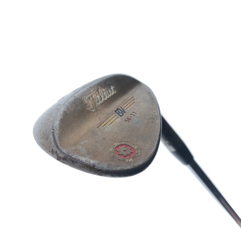 Used Titleist Vokey Spin Milled Red Sand Wedge / 56.0 Degrees / Wedge Flex