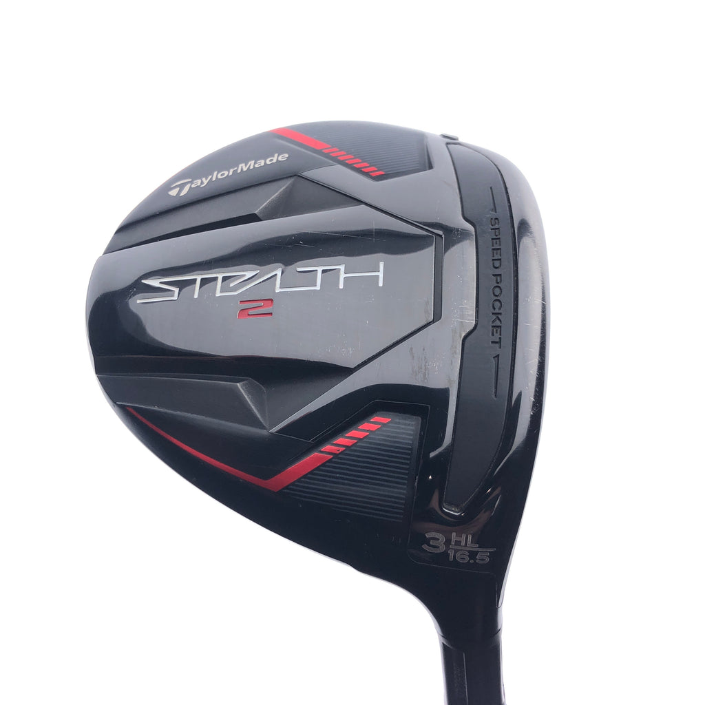 Used TaylorMade Stealth 2 3 HL Fairway Wood / 16.5 Degree / Velocore TR Red 7-X