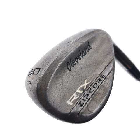 Used Cleveland RTX ZipCore Raw Lob Wedge / 60.0 Degrees / Stiff Flex