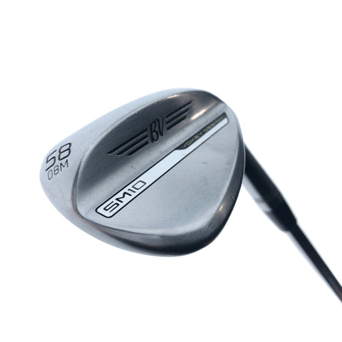 Used Titleist Vokey SM10 Tour Chrome Lob Wedge / 58.0 Degrees / Stiff Flex