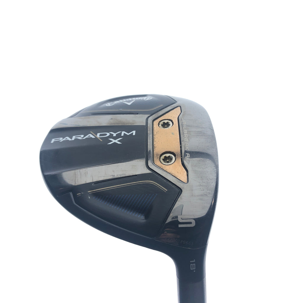 Used Callaway Paradym X 5 Fairway Wood / 18.0 Degrees / Stiff Flex