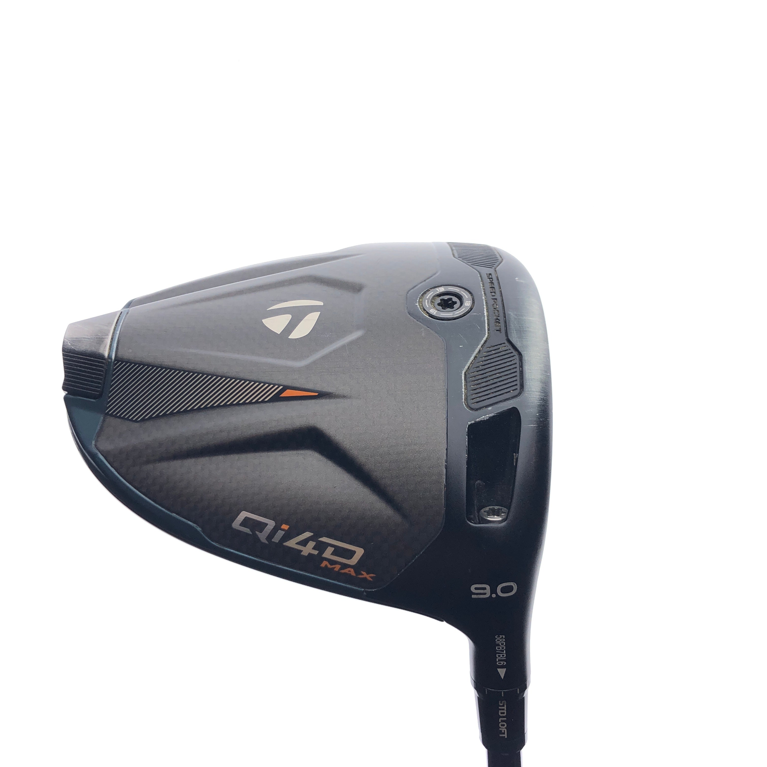 Used TaylorMade Qi4D Max Driver / 9.0 Degrees / Stiff Flex - Replay Golf 
