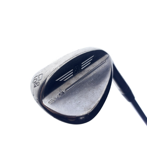 Used Titleist SM9 Brushed Steel Lob Wedge / 60.0 Degrees / Wedge Flex
