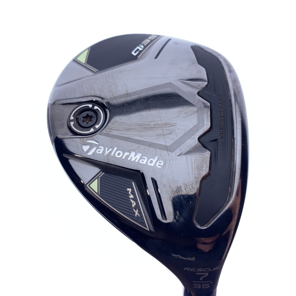 Used TaylorMade Qi35 Max 7 Hybrid / 35.0 Degrees / Regular Flex
