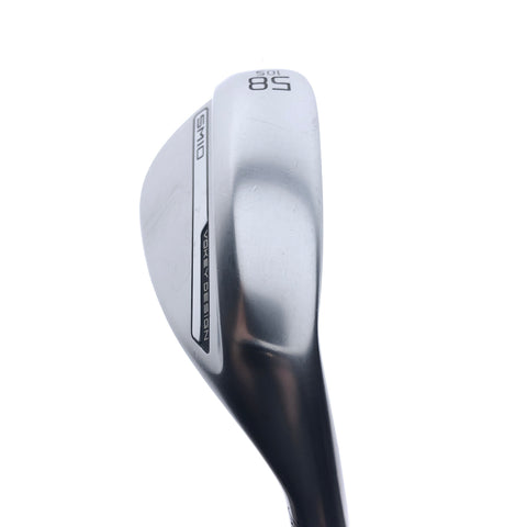 Used Titleist Vokey SM10 Tour Chrome Lob Wedge / 58.0 Degrees / Wedge Flex
