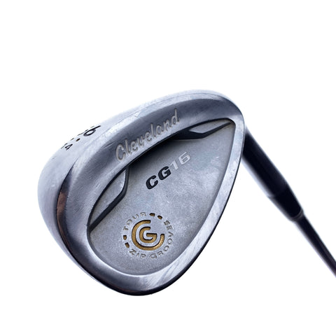 Used Cleveland CG16 Satin Chrome Sand Wedge / 56.0 Degrees / Wedge Flex