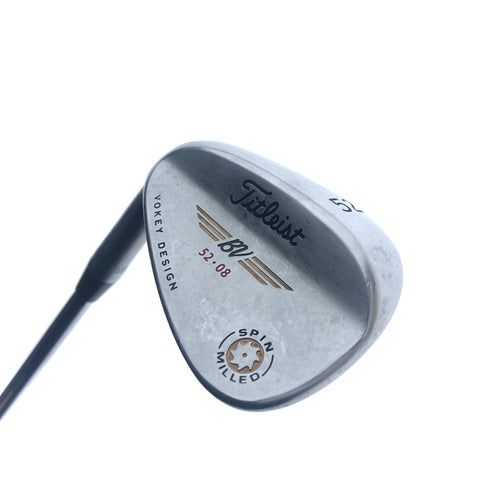 Used Titleist Vokey Spin Milled CC Chrome Gap Wedge/52.0 Deg/X-S Flex/Left-Hand