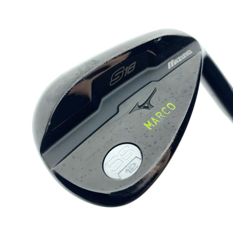 Used Mizuno S18 Gunmetal Black Lob Wedge / 58.0 Degrees / Stiff Flex