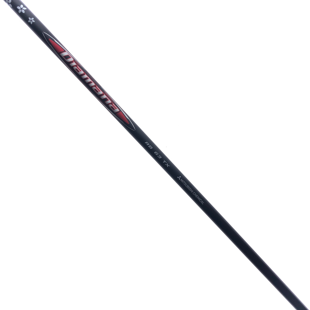 Used Mitsubishi Diamana RB 63 Driver Shaft / TX Flex / TaylorMade Gen 2 Adapter