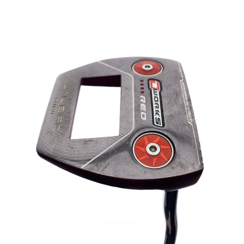 Used Odyssey O-Works Red Jailbird Mini Putter / 34.0 Inches