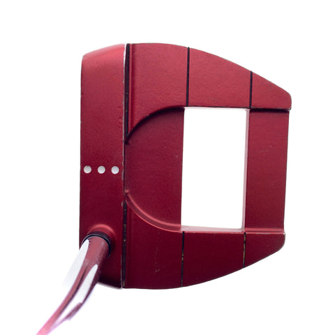 Used Odyssey O-Works Red Jailbird Mini Putter / 34.0 Inches