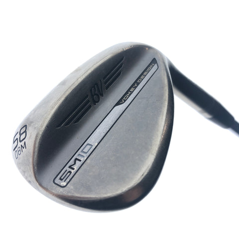 Used Titleist Vokey SM10 Nickel Lob Wedge / 58.0 Degrees / Wedge Flex