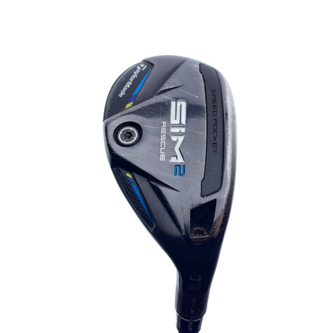 Used TaylorMade Sim2 Rescue 4 Hybrid / 22.0 Degrees / Stiff Flex