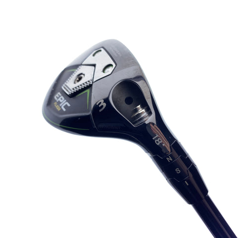 Used Callaway Epic Flash 3 Hybrid / 18.0 Degrees / Stiff Flex