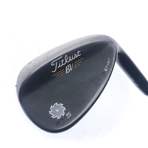 Used Titleist Vokey SM5 Raw Black Lob Wedge / 60.0 Degrees / Regular Flex
