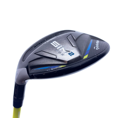 Used TaylorMade Sim2 Max Rescue 4 Hybrid/22.0 Degrees/X-Stiff Flex/Left-Handed