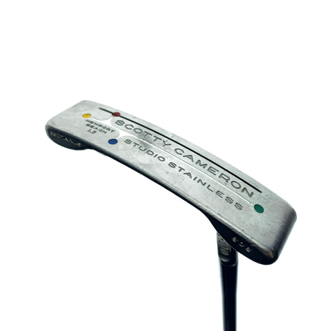 Used Scotty Cameron Studio Stainless Newport Beach 1.5 Putter / 35.0 Inches