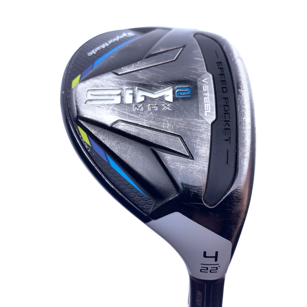 Used TaylorMade Sim2 Max Rescue 4 Hybrid / 22.0 Degrees / Regular Flex