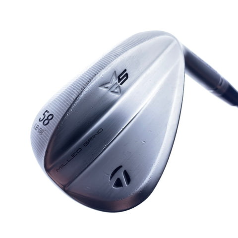 Used TaylorMade Milled Grind 5 Lob Wedge / 58.0 Degrees / X-Stiff Flex