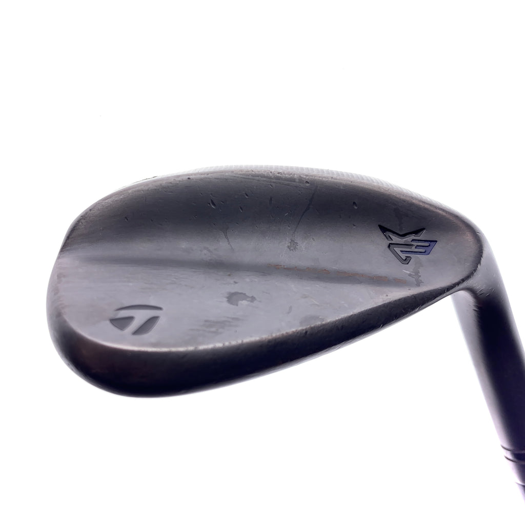 Used TaylorMade Milled Grind 3 Black Lob Wedge / 58.0 Degrees / Stiff Flex