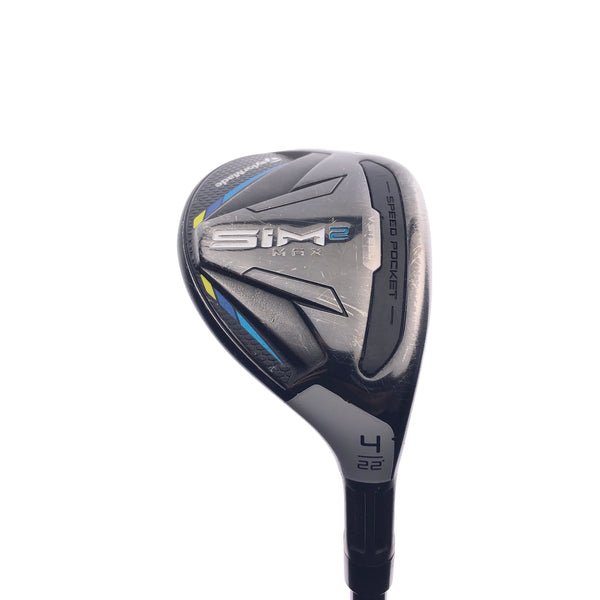 Used TaylorMade Sim2 Max Rescue 4 Hybrid / 22 Degrees / Regular Flex