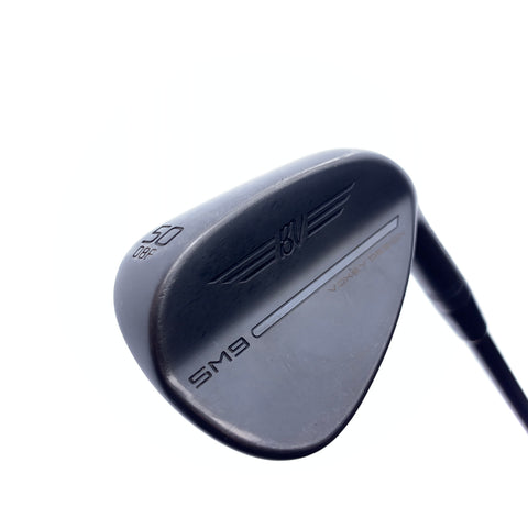 Used Titleist SM9 Jet Black Gap Wedge / 50.0 Degrees / A Flex