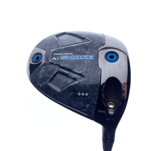 Used TOUR ISSUE Callaway Paradym Ai Smoke Triple Diamond Driver/9.0 Deg / Stiff