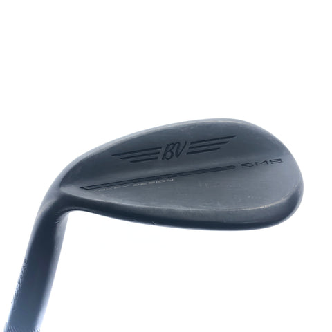 Used Titleist SM9 Jet Black Sand Wedge / 56.0 Degrees / Stiff Flex / Left-Handed
