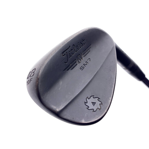 Used Titleist Vokey SM7 Jet Black Gap Wedge / 48.0 Degrees / Wedge Flex
