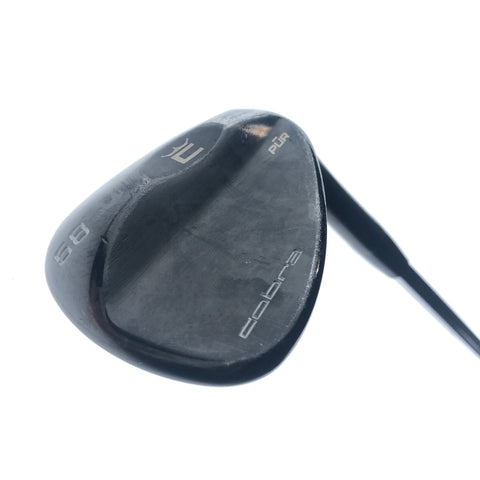 Used Cobra PUR Black Lob Wedge / 58.0 Degrees / Stiff Flex
