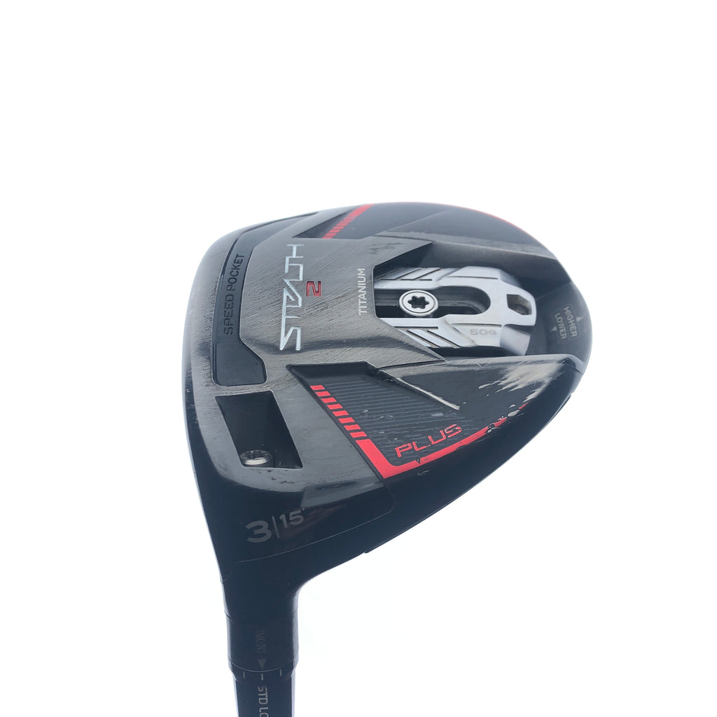 Used TaylorMade Stealth 2 Plus 3 Fairway Wood/15.0 Deg/Stiff Flex/Left Handed