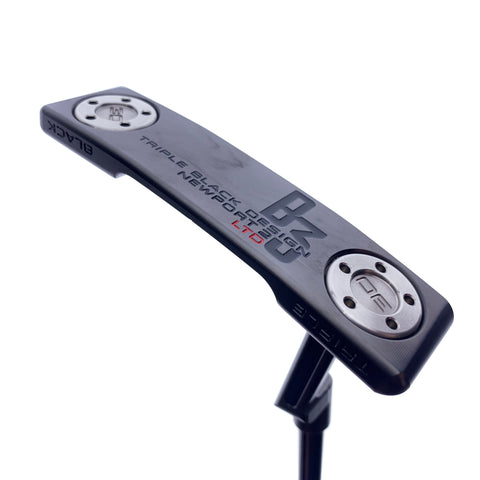 Used Scotty Cameron Limited Edition Triple Black B3 Newport 2 Putter/34.0 Inches