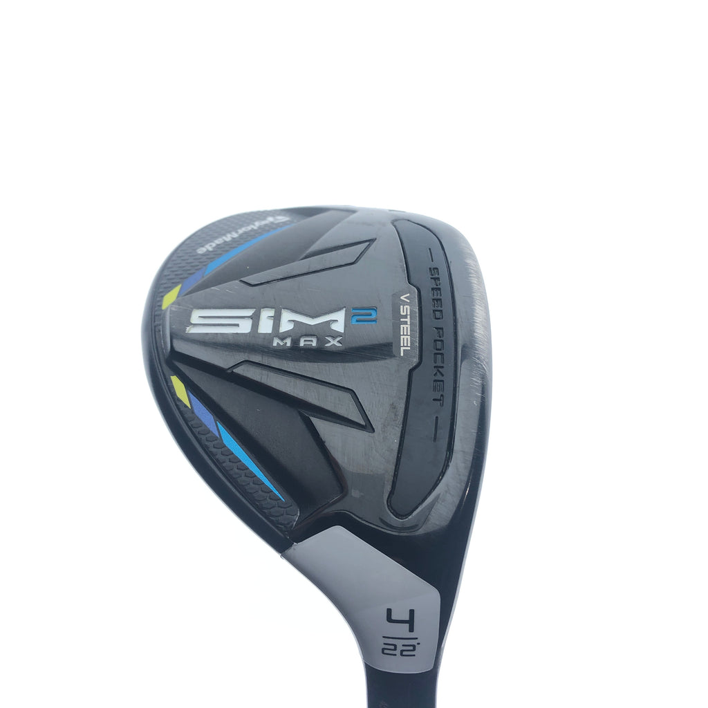 Used TaylorMade Sim2 Max Rescue 4 Hybrid / 22.0 Degrees / Regular Flex