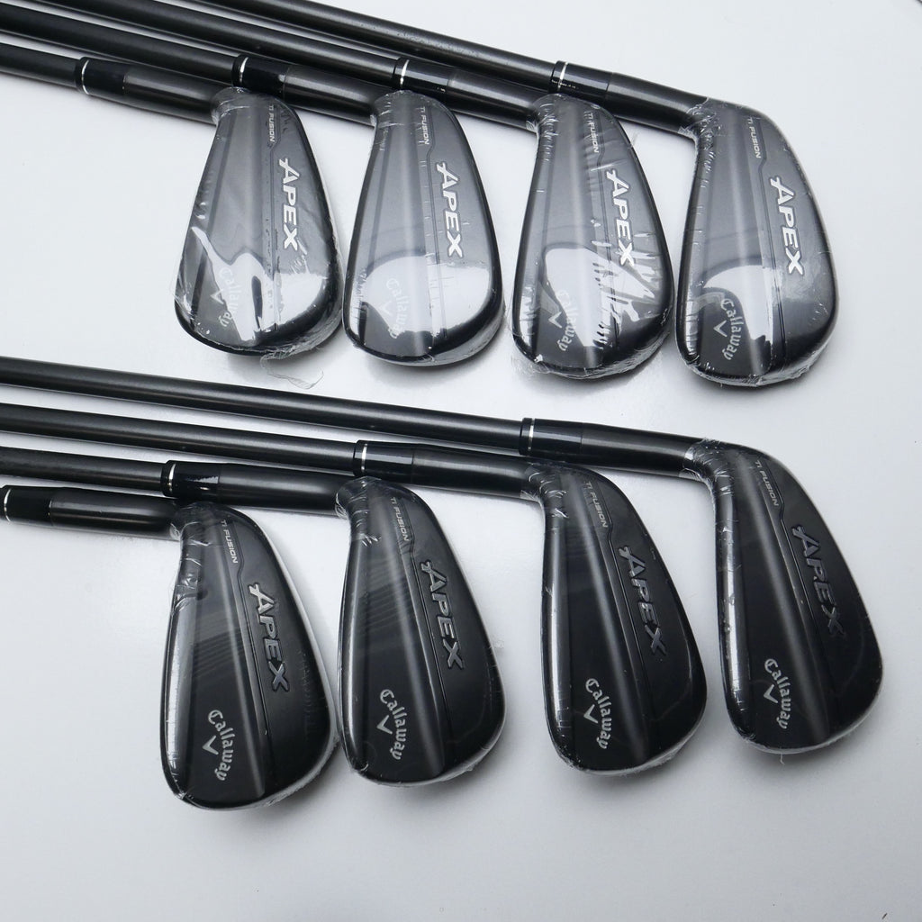 NEW Callaway Apex Ti Fusion Iron Set / 4 - PW + AW / Regular Flex / Left-Handed