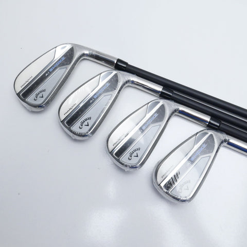 NEW Callaway Paradym Ai Smoke Iron Set / 4 - PW + AW / Regular Flex