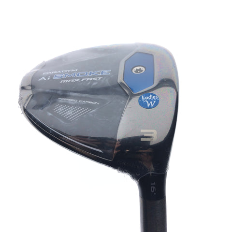 NEW Callaway Paradym Ai Smoke MAX Fast 3 Fairway Wood / 16 Degrees / Ladies Flex