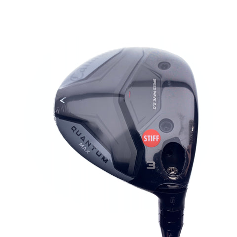NEW Callaway Quantum Max 3 Fairway Wood / 15 Degrees / Stiff Flex