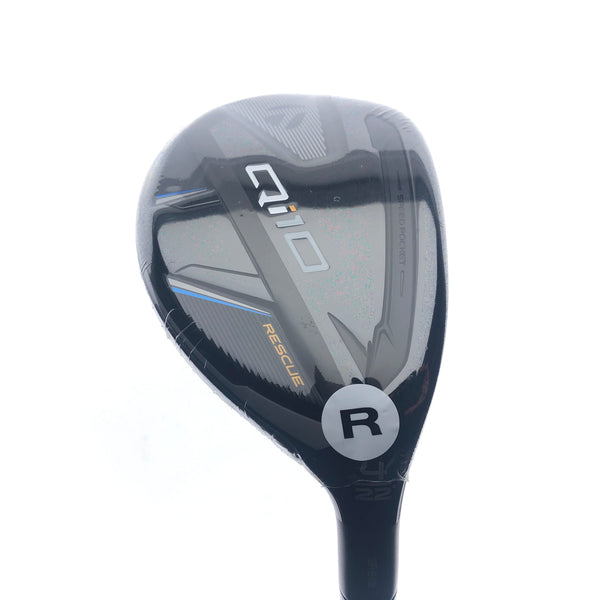 NEW TaylorMade Qi10 4 Hybrid / 22 Degrees / Regular Flex