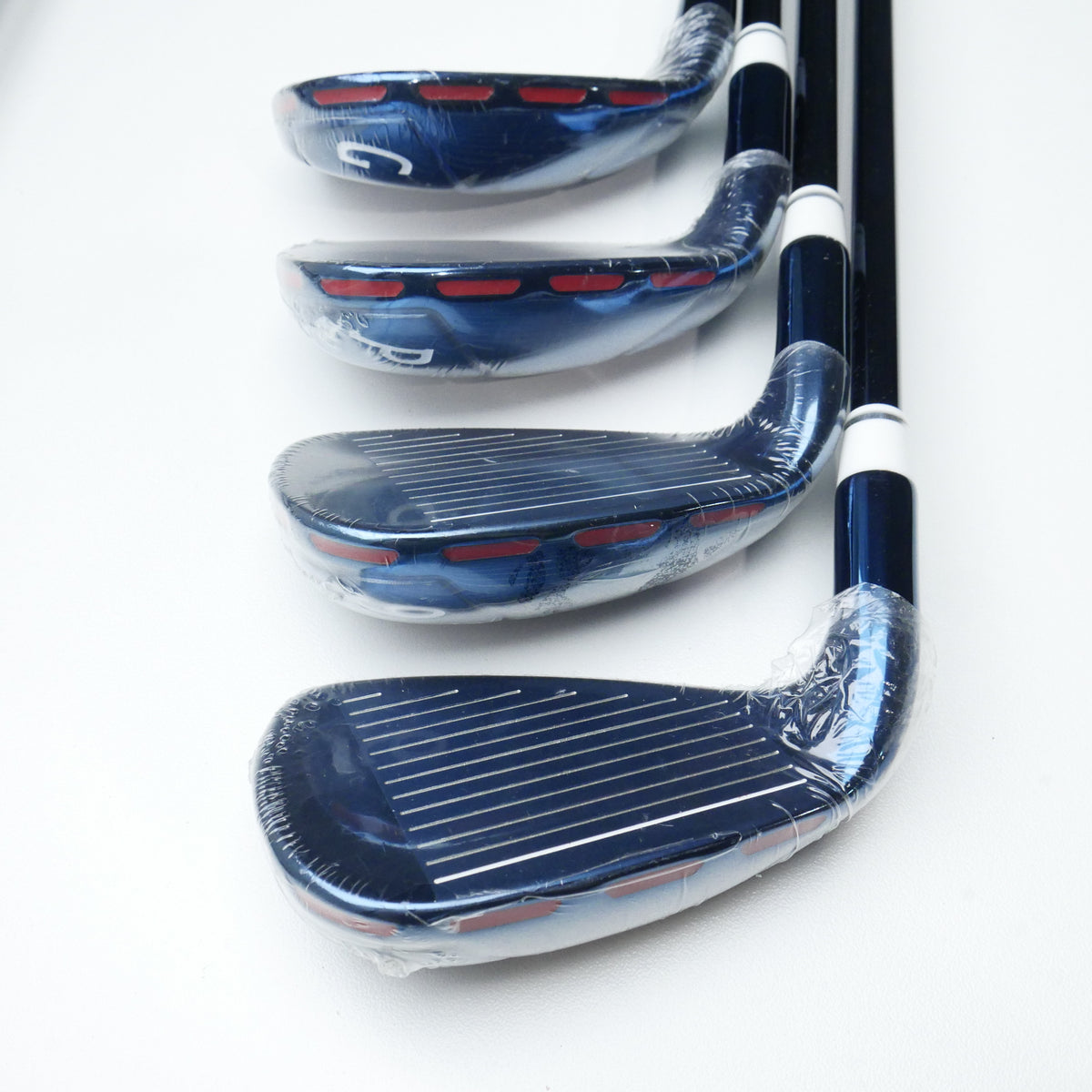 NEW Wilson D300 Limited Edition PVD Blue Iron Set / 4 - PW + GW / Regular Flex