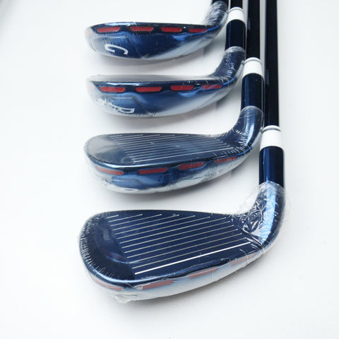 NEW Wilson D300 Limited Edition PVD Blue Iron Set / 4 - PW + GW / Regular Flex