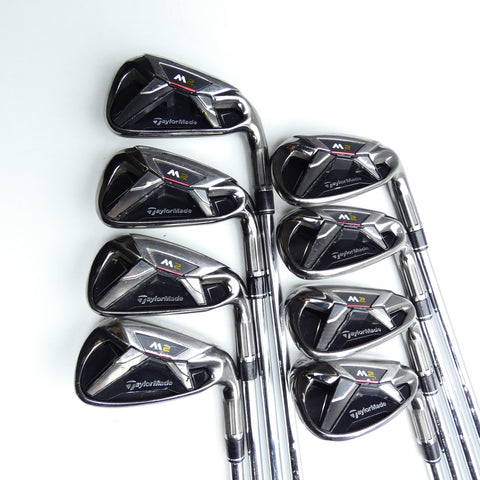 Used TaylorMade M2 2016 Iron Set / 5 - SW + AW / Stiff Flex - Replay Golf 