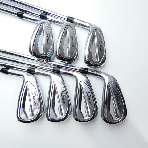 Used Titleist T350 2023 Iron Set / 5 - PW + 48° / Regular Flex / Left-Handed - Replay Golf 