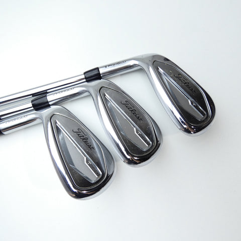 Used Titleist T350 2023 Iron Set / 5 - PW + 48° / Regular Flex / Left-Handed - Replay Golf 