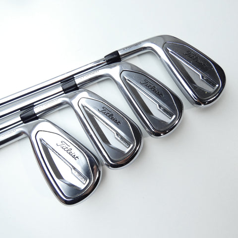 Used Titleist T350 2023 Iron Set / 5 - PW + 48° / Regular Flex / Left-Handed - Replay Golf 