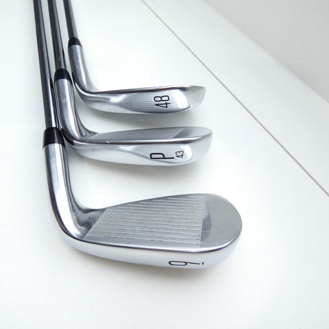 Used Titleist T350 2023 Iron Set / 5 - PW + 48° / Regular Flex / Left-Handed - Replay Golf 