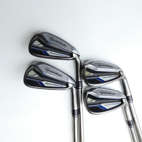 Used TaylorMade SpeedBlade Iron Set / 6 - 9 IRON / Regular Flex - Replay Golf 